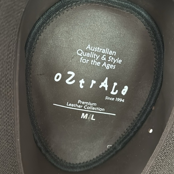 Oztrala Men’s Dark Brown Premium Leather Collection Suede Hat Sz M/L (NWT) - Picture 9 of 10